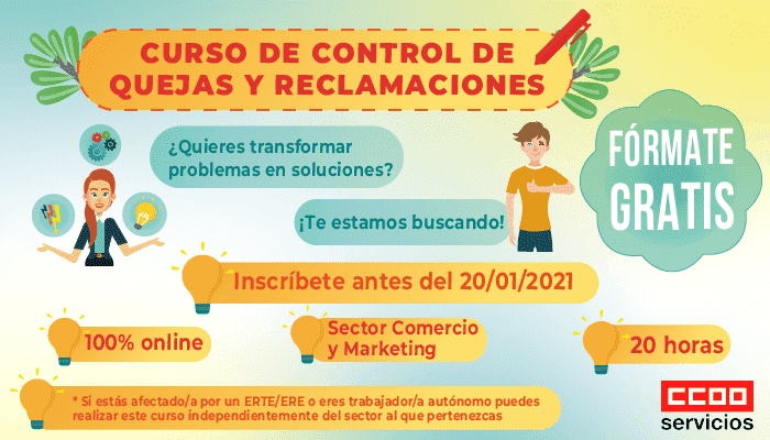 Sector comercio. Curso gestion quejas y reclamaciones