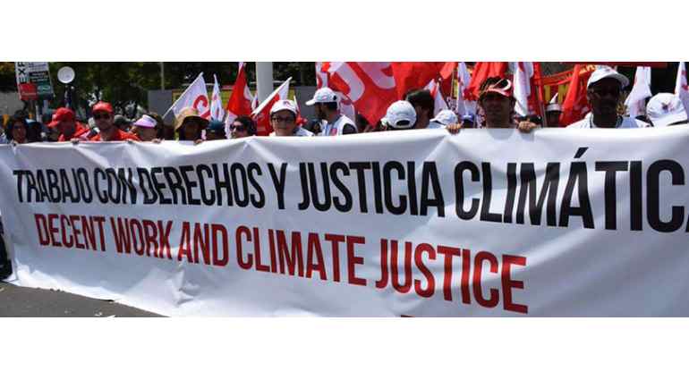 Manifestación cambio climatico