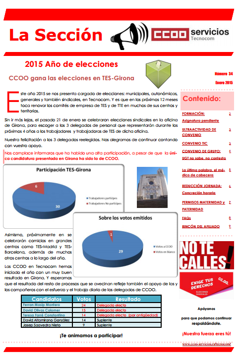 Boletín La Sección Enero