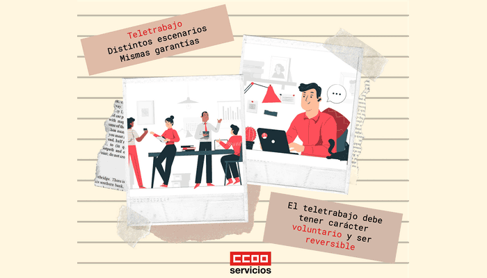 Teletrabajo, propuestas de CCOO