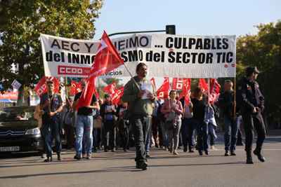 Manifestación Convenio TIC