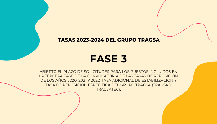 FASE 3 Tasas de estabilización 2023-2024 del Grupo Tragsa