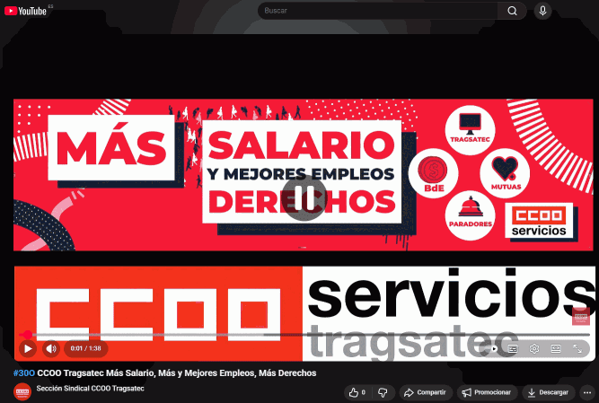 Video CCOO tragsatec movilizaciones en el sector público que se han iniciado el día 30 de octubre