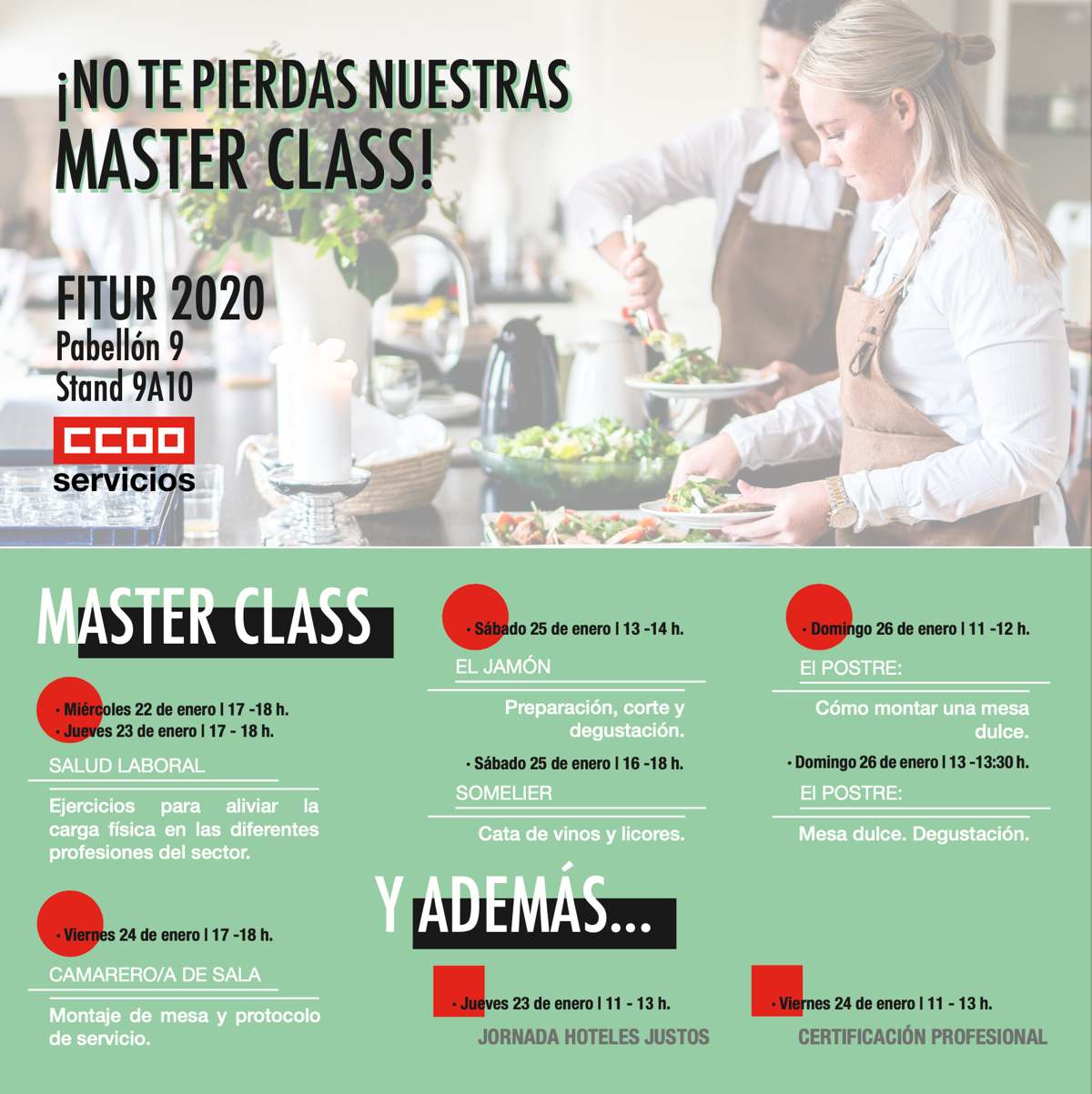 Master class de CCOO en FITUR