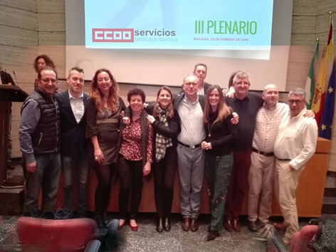 Ejecutiva de CCOO en Unicaja