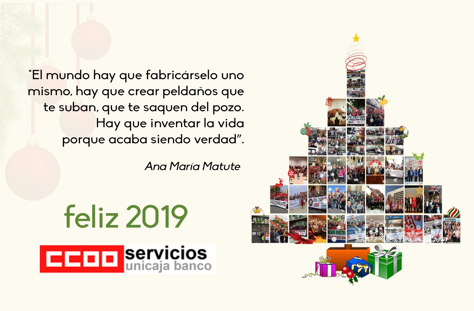 FELICES FIESTAS Y FELIZ 2019