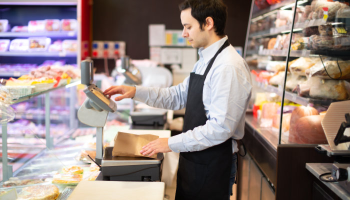 vendedor dependiente comercio alimentación